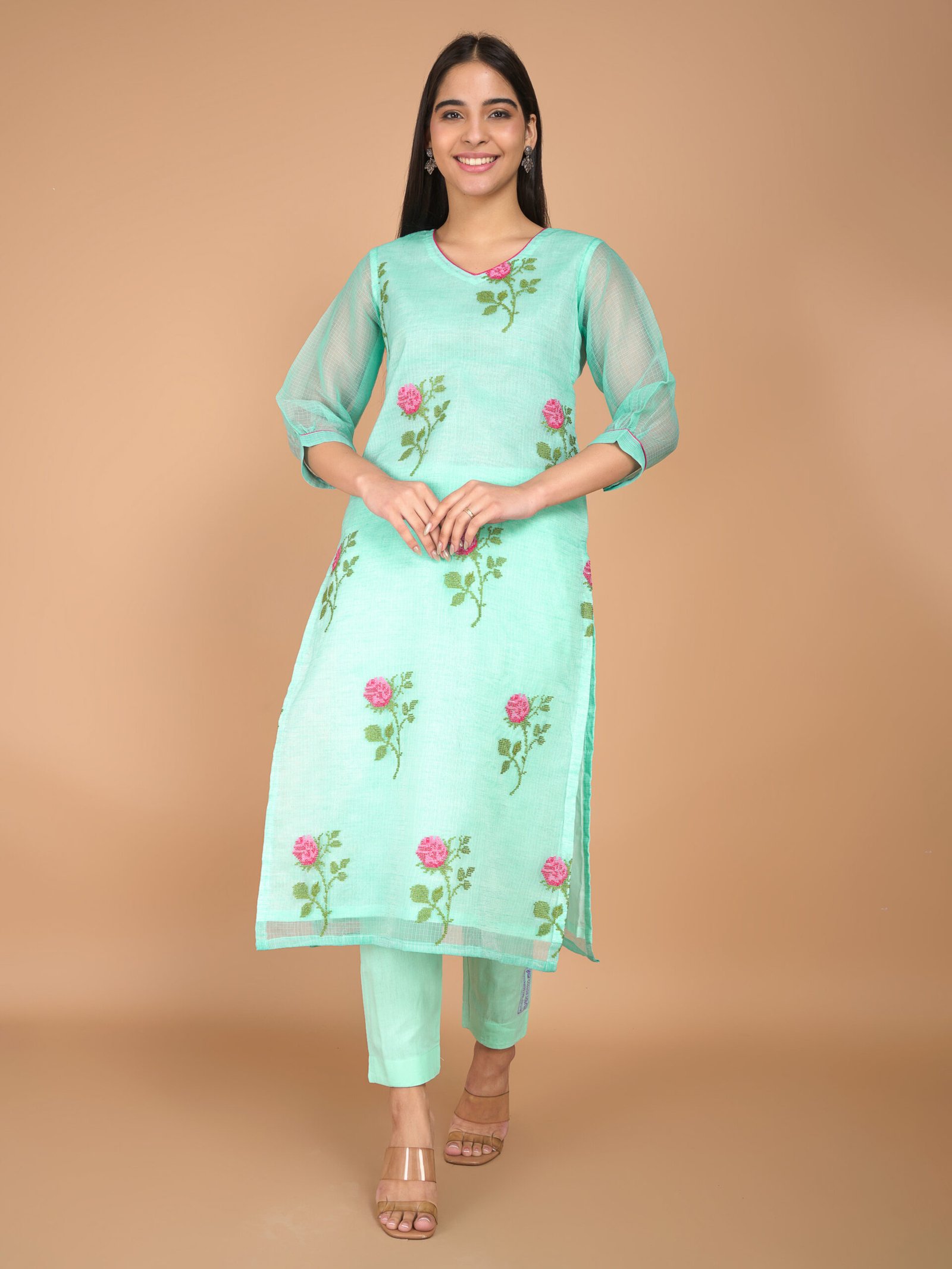 Blue Blossom Kota Doria - Sahee Livings