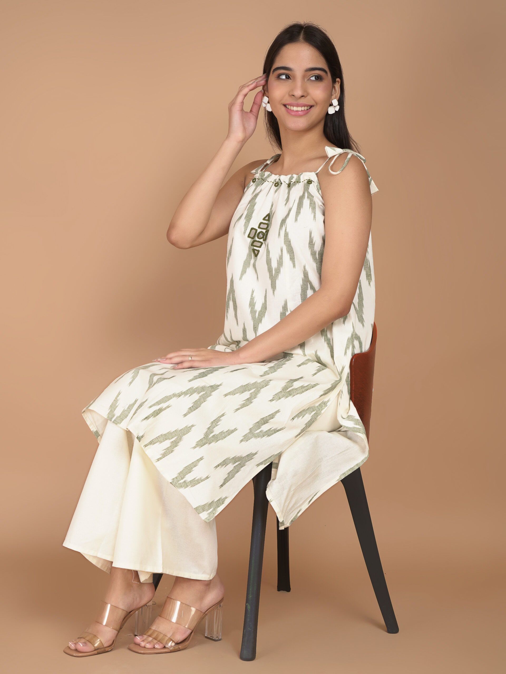 Ikat Tie up Green - Sahee Livings