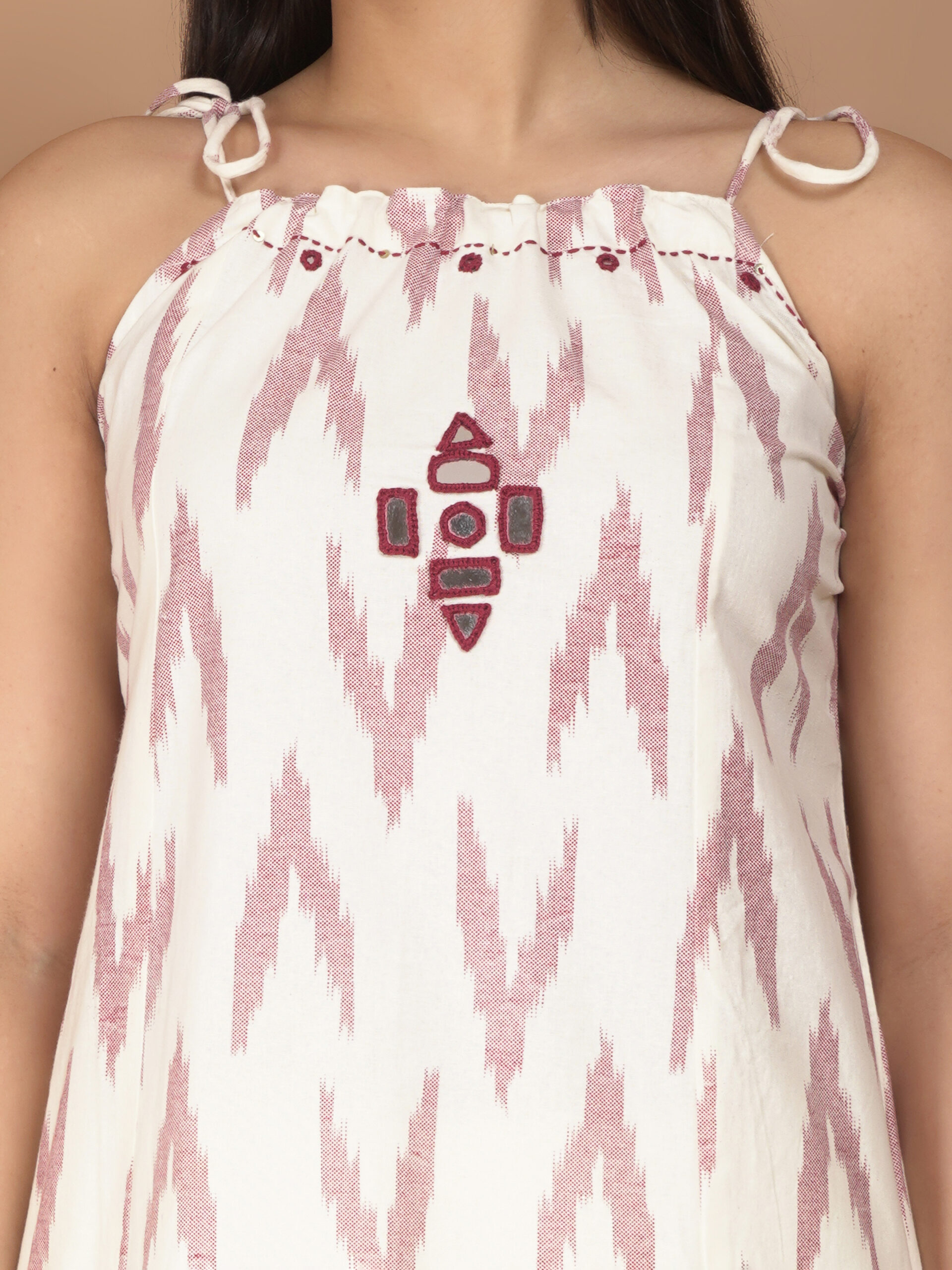 Ikat Tie up Red - Sahee Livings