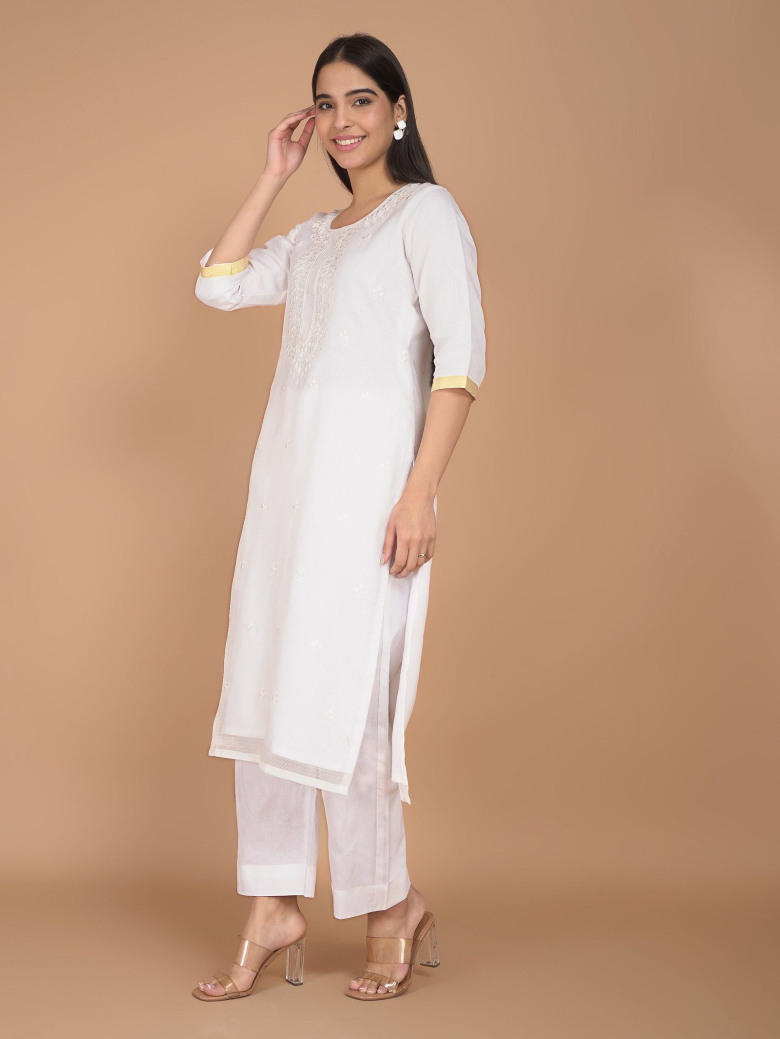 Regal White Kota Doria - Sahee Livings