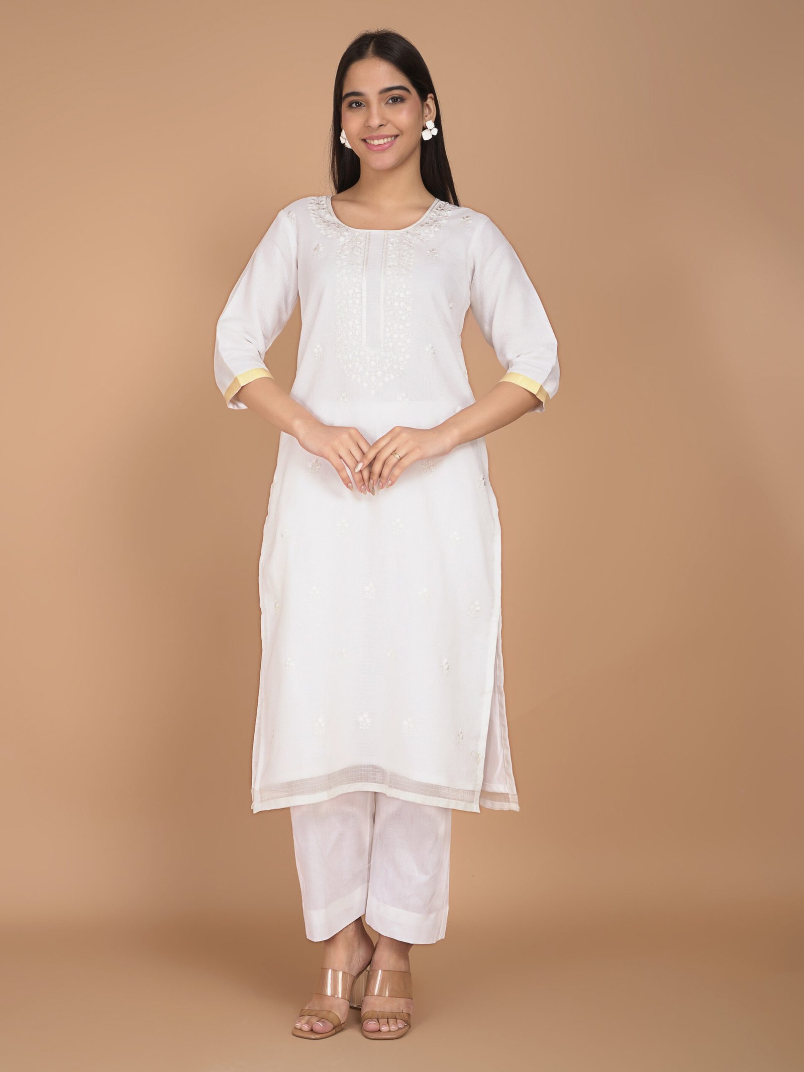 Regal White Kota Doria - Sahee Livings