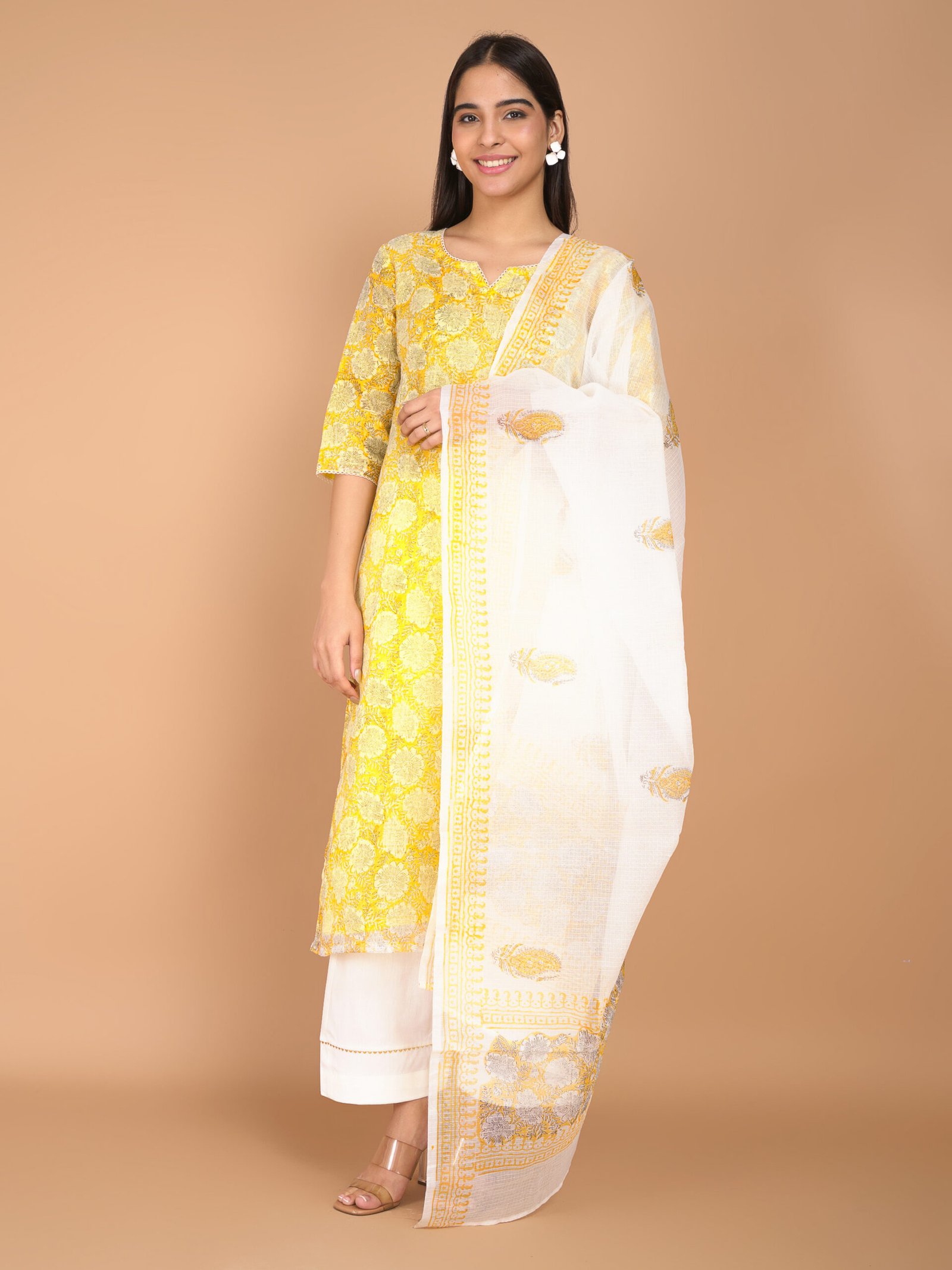 Yellow Lush Kota Doria - Sahee Livings