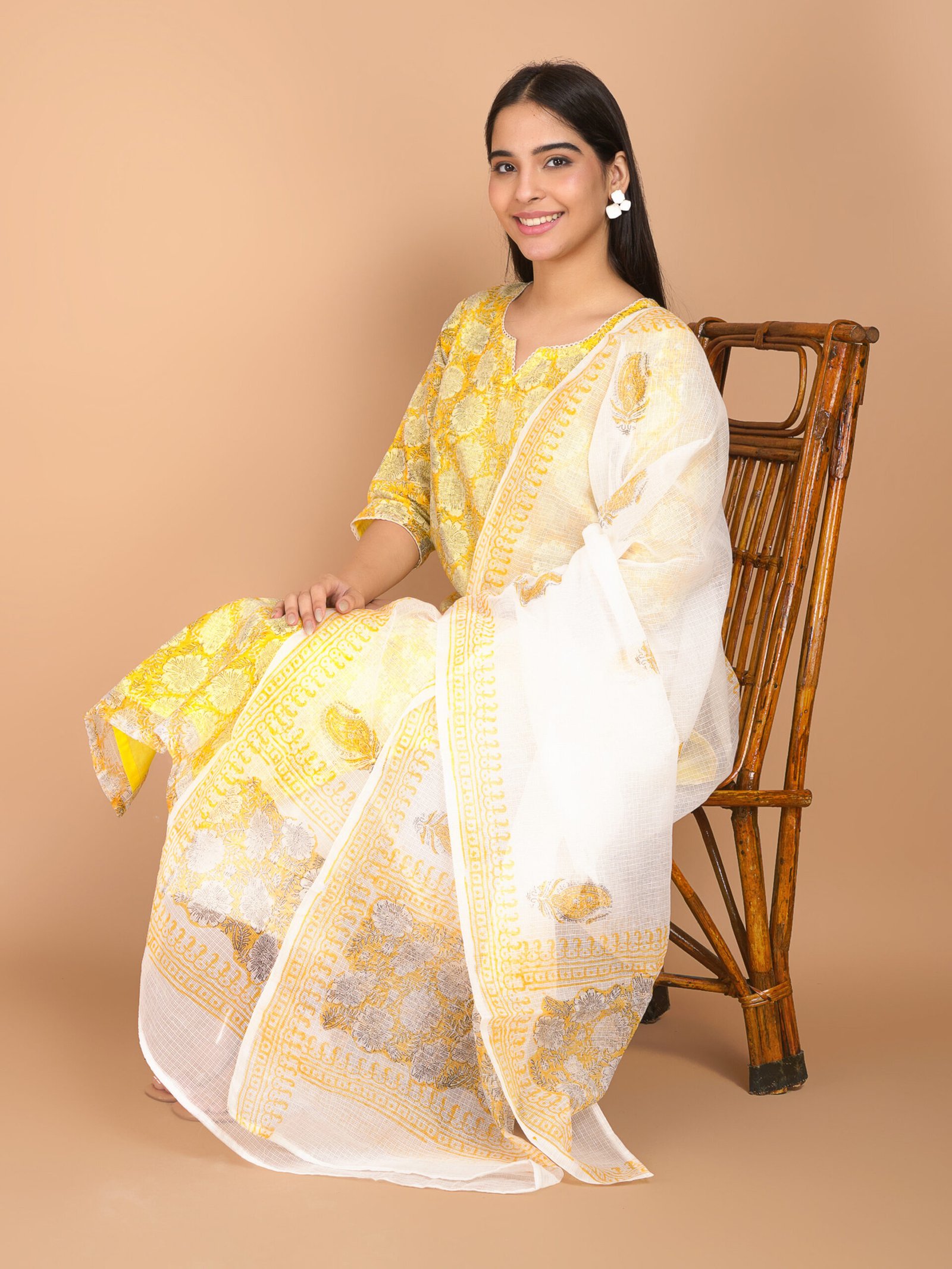 Yellow Lush Kota Doria - Sahee Livings