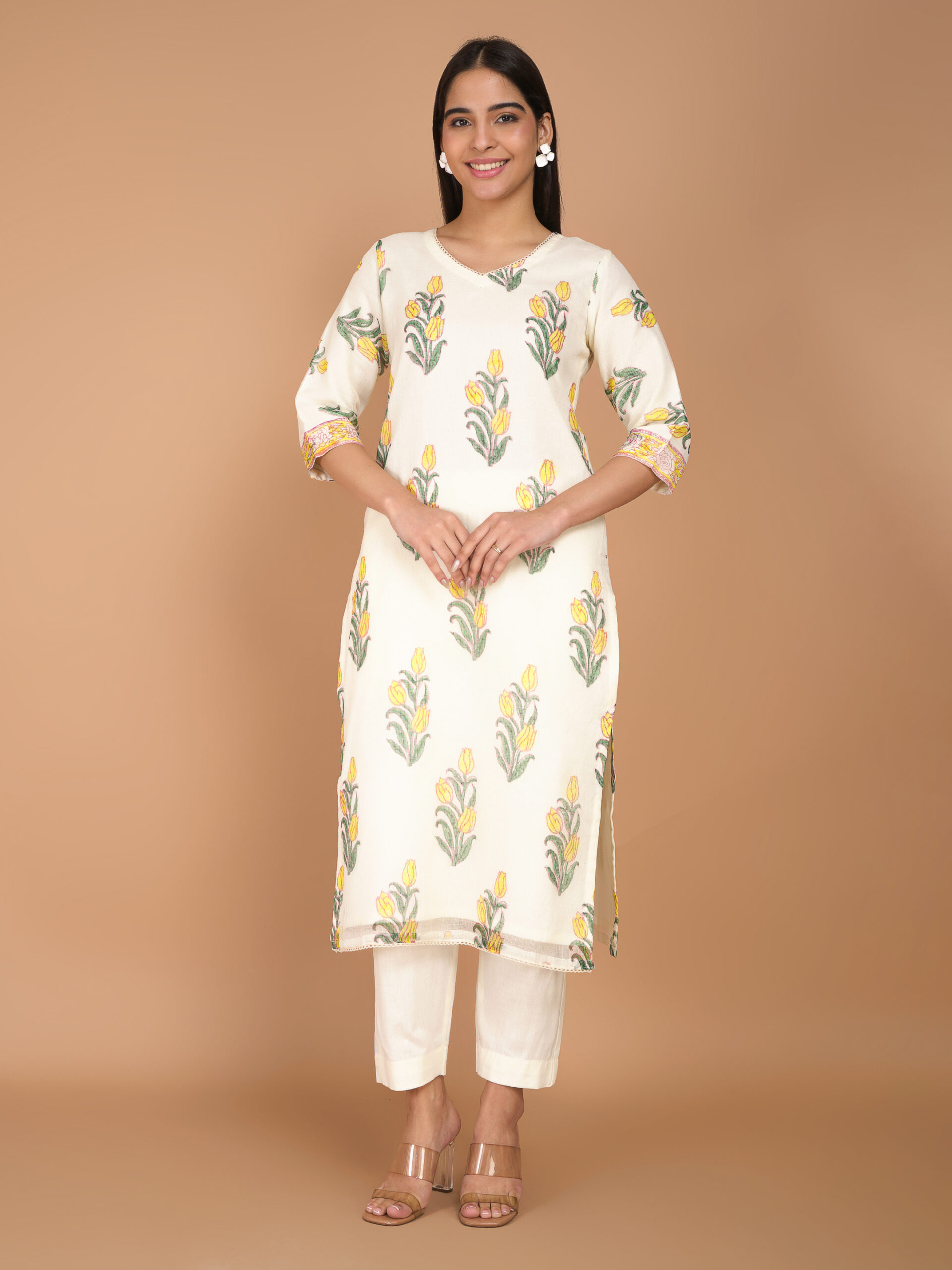 Yellow Orchid Kota Doria - Sahee Livings