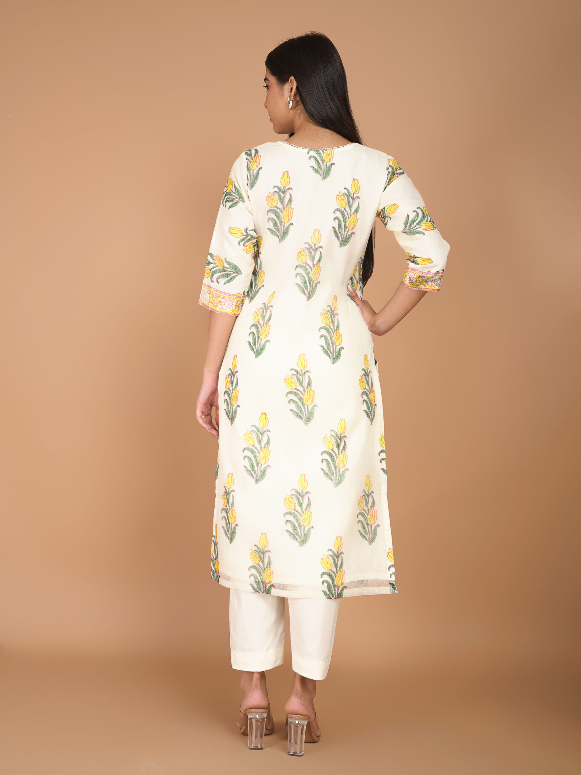 Yellow Orchid Kota Doria - Sahee Livings